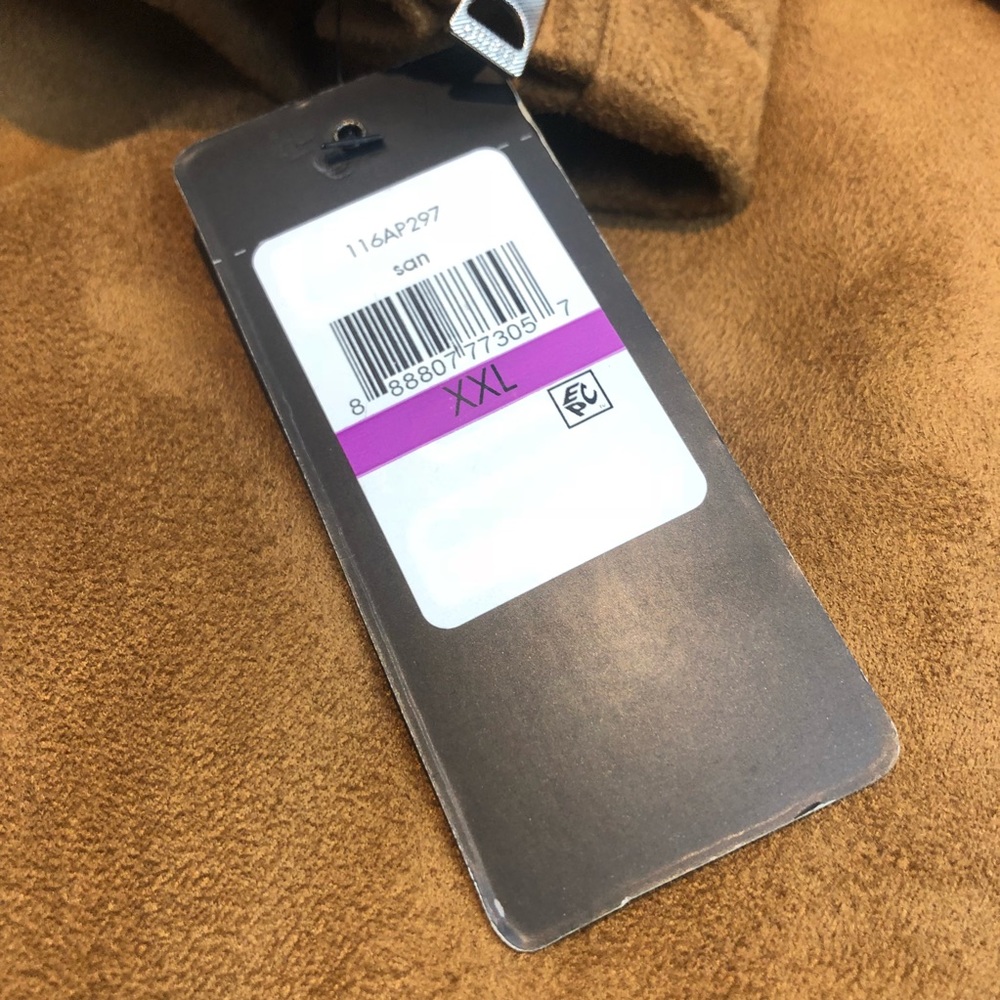 GUESS Faux Suede Motorcycle Jacket Size XXL New - Picture 7 of 8